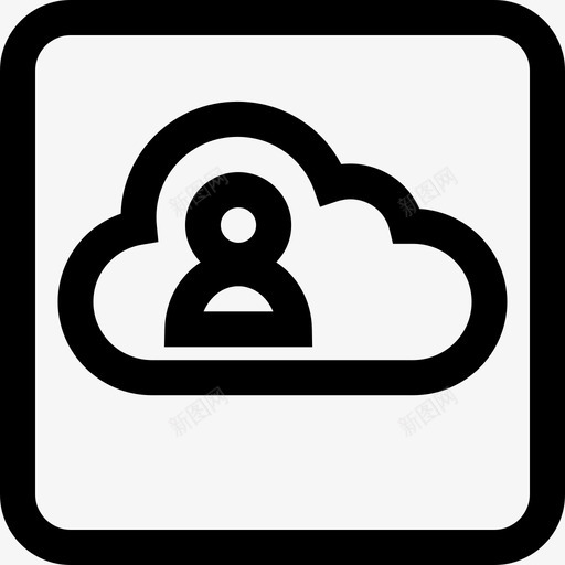 云活动在线用户svg_新图网 https://ixintu.com 活动 在线 用户 粗体
