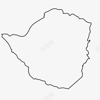 津巴布韦国家地理图标