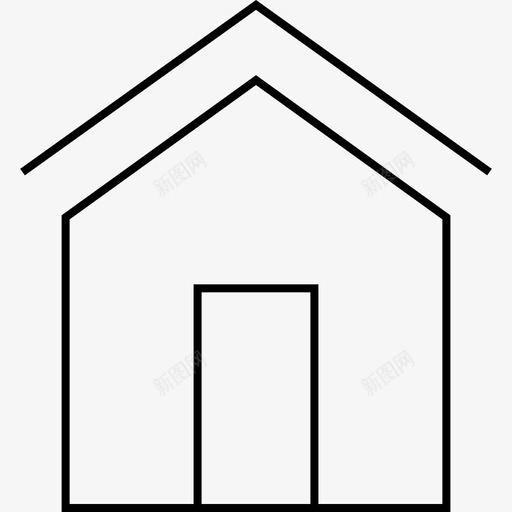 前门住宅住宅房地产svg_新图网 https://ixintu.com 住宅 前门 房地产 住宅房
