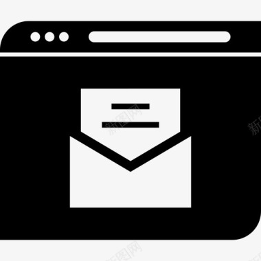 商务网页浏览器电子邮件互联网图标