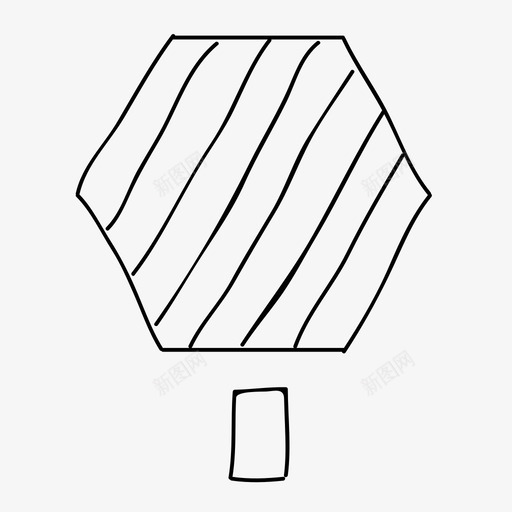 六边形树手绘树叶svg_新图网 https://ixintu.com 六边形 手绘 树叶 大自然 植物 森林