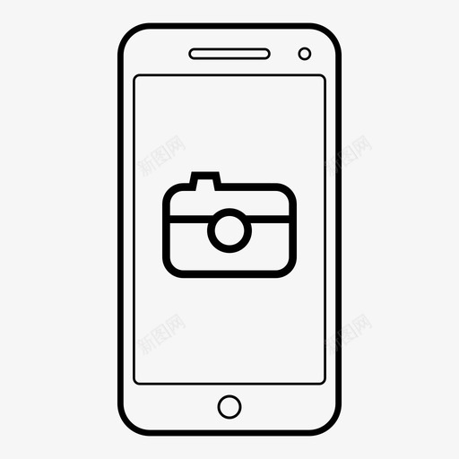 相机应用程序设备svg_新图网 https://ixintu.com 应用程序 智能 手机 相机 设备 手机图片