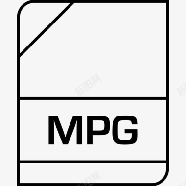mpg文档扩展名文件图标
