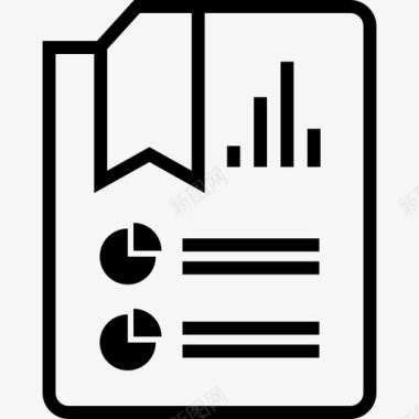 报告页分析商业信息图标