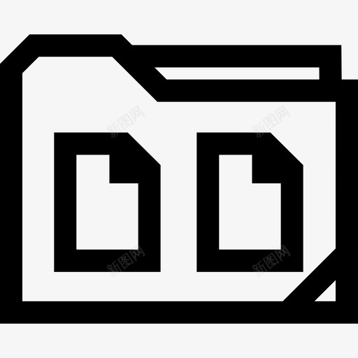 文件夹页存档文件svg_新图网 https://ixintu.com 文件夹 存档 文件 联机 两页 粗体