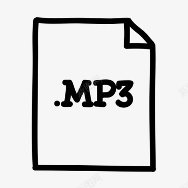 mp3文件音频文档图标