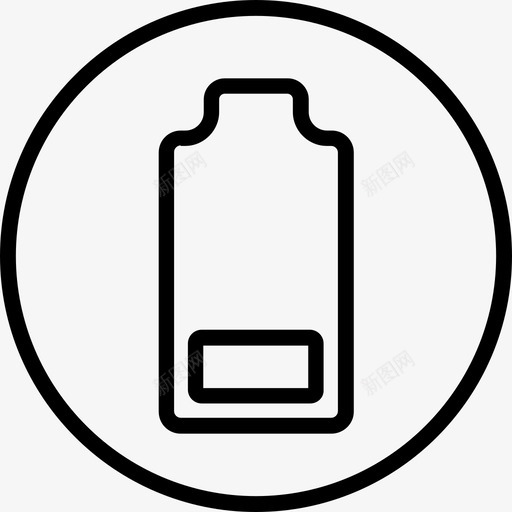 电池充电低svg_新图网 https://ixintu.com 充电 电池 电线 通用 圆形 包装