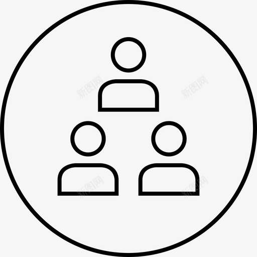 三个用户加上在线svg_新图网 https://ixintu.com 信息 三个 用户 图形 加上 在线 指示 数据 添加 联合