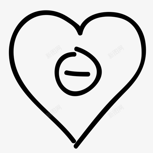 圆圈减去心脏心脏健康svg_新图网 https://ixintu.com 心脏 减去 圆圈 健康 有一个