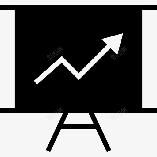 线形图向上演示svg_新图网 https://ixintu.com 线形 形图 财务 向上 演示 解释 易懂 业务简介 箭头 分析 统计