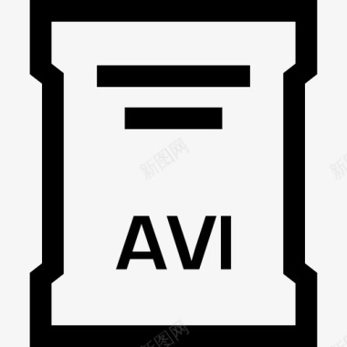 avi文件扩展名文档名称图标