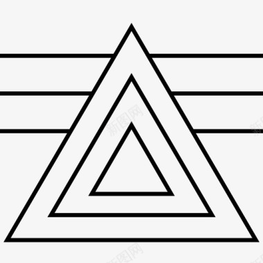 抽象三角形创意设计图标