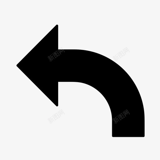 左转方向向下svg_新图网 https://ixintu.com 左转 方向 向下 移动