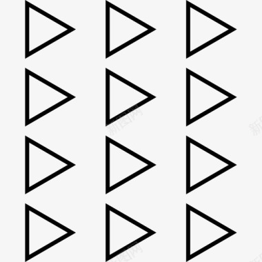 抽象三角形抽象4光图标