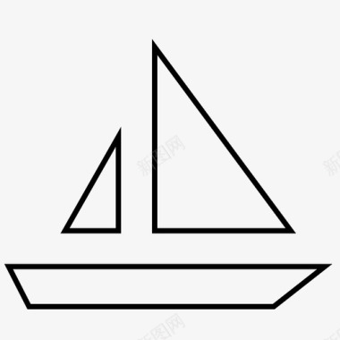 帆船木材风图标