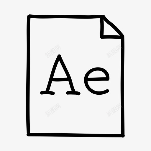 adobeaftereffects应用程序文档svg_新图网 https://ixintu.com 应用程序 文件 文档 类型