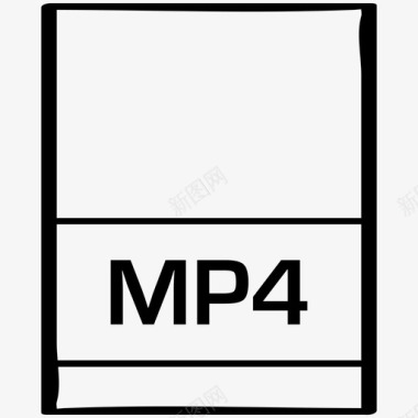 mp4文件名3手绘图标
