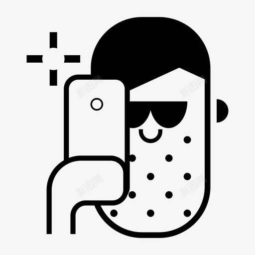 自拍化身脸svg_新图网 https://ixintu.com 自拍 化身 男人 照片 肖像