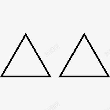抽象三角形出售图标