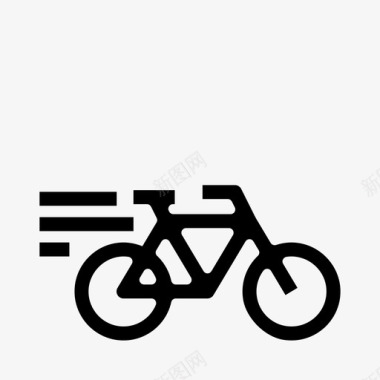 骑自行车快速度快哇图标