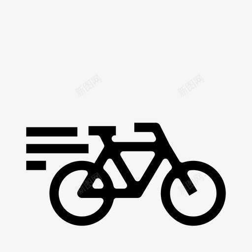 骑自行车快速度快哇svg_新图网 https://ixintu.com 自行车 快骑 快速 速度快
