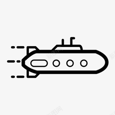 潜艇水下运输图标