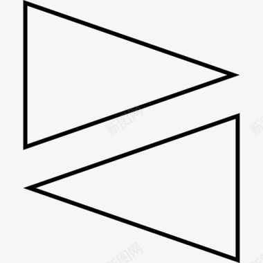 抽象三角形抽象3光图标