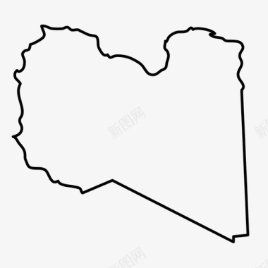利比亚国家地理图标