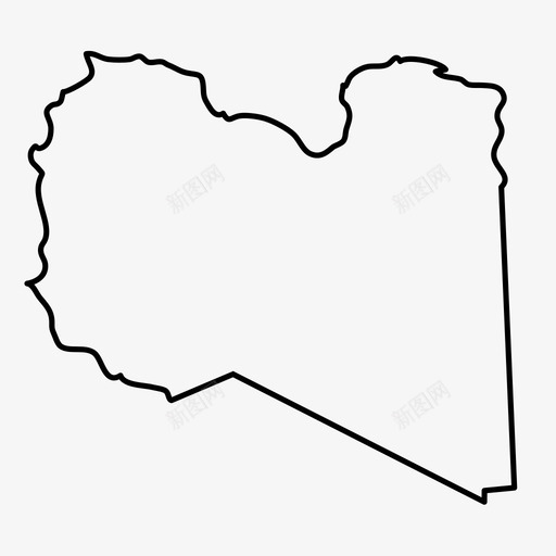 利比亚国家地理svg_新图网 https://ixintu.com 利比亚 国家 国家地理 地图