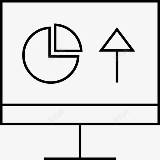 饼图向上箭头数据svg_新图网 https://ixintu.com 饼图 信息 图形 向上 箭头 数据 联机