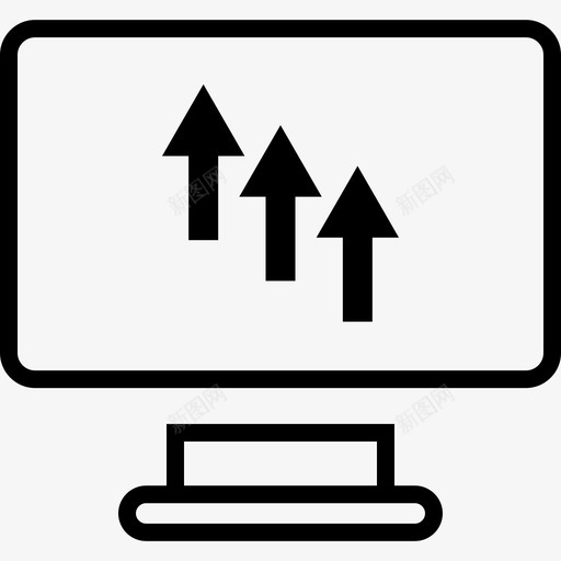 向上三显示svg_新图网 https://ixintu.com 商业 上三 显示 点在 在线 计算机 箭头 空气 金融