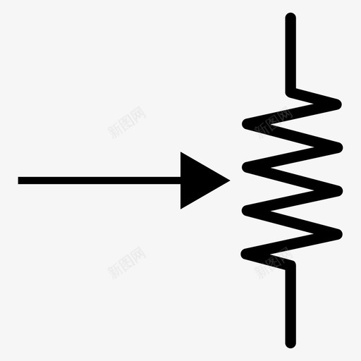 可变电阻器原理图多个svg_新图网 https://ixintu.com 可变 电阻器 原理 电子 符号 基本 多个 标记 删除 另一个 信号
