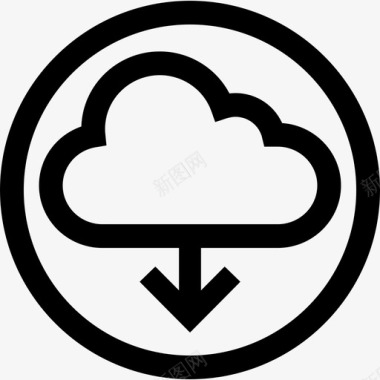 clouddown存储服务器图标