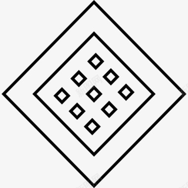 抽象立方体抽象4光图标
