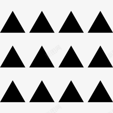 抽象三角形抽象4粗体图标