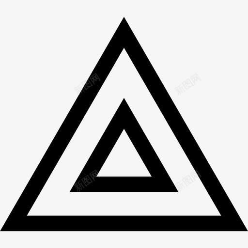 抽象双三角形抽象1加粗svg_新图网 https://ixintu.com 抽象 三角形 加粗