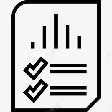 报告页文档图表图标