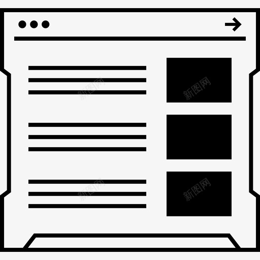 浏览器线框创意设计svg_新图网 https://ixintu.com 线框 浏览器 创意 设计在线 网站 大纲