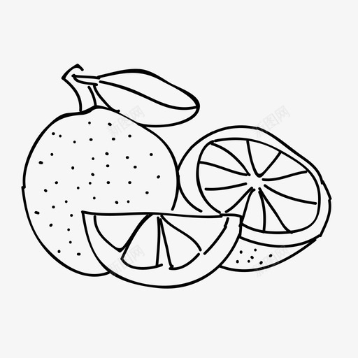 酸橙农场食品svg_新图网 https://ixintu.com 水果 酸橙 农场 食品 果汁 柑橘 橙子 手绘