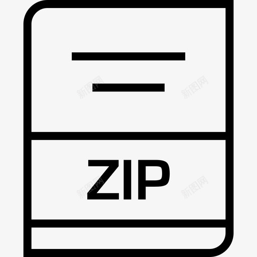 zip页面文件svg_新图网 https://ixintu.com 页面 文件 扩展名 文档 名数 数据 压缩 存储 文件名