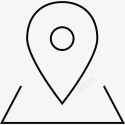 户外旅游度假矢量图标地图别针旅游景点高清图片