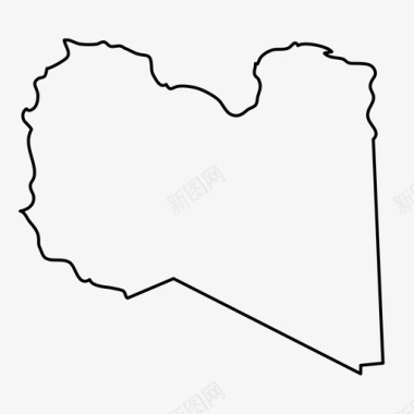利比亚国家地理图标