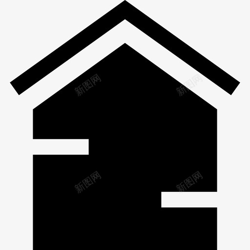 房子老房子不动产svg_新图网 https://ixintu.com 房子 不动产 字形