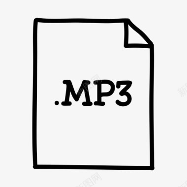 mp3文件音频文档图标