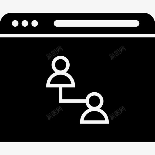连接联合二svg_新图网 https://ixintu.com 搜索引擎 优化 网页 网页浏览 浏览器 连接 联合 信号 加上 在线 更多