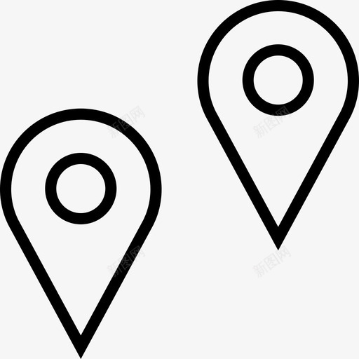 地图别针点对象svg_新图网 https://ixintu.com 地图 别针 全球定位 系统 对象 材料 位置 项目 方向 文章 展示
