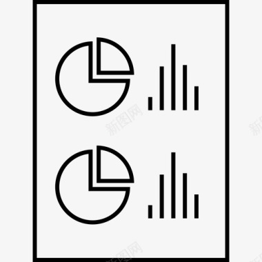 报表文档信号加号图标