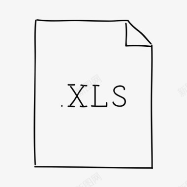 xls文件文档excel图标