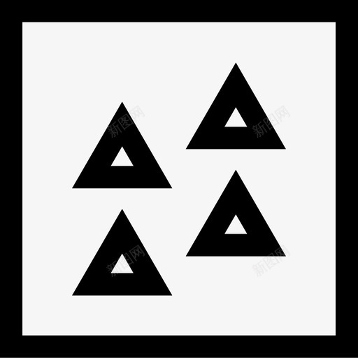 抽象三角形抽象4粗体svg_新图网 https://ixintu.com 抽象 三角形 粗体