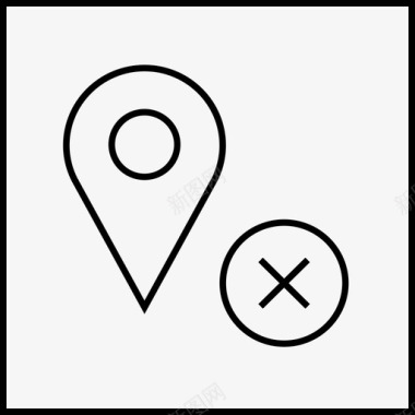 地图pin取消gps图标
